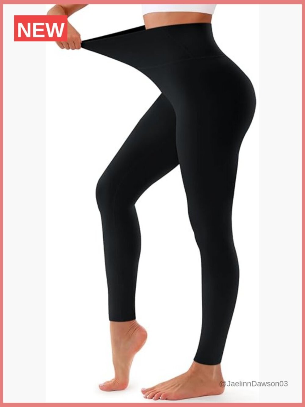 High Waisted Tummy Control Leggings for Women - Non See Through Soft Yoga Pants